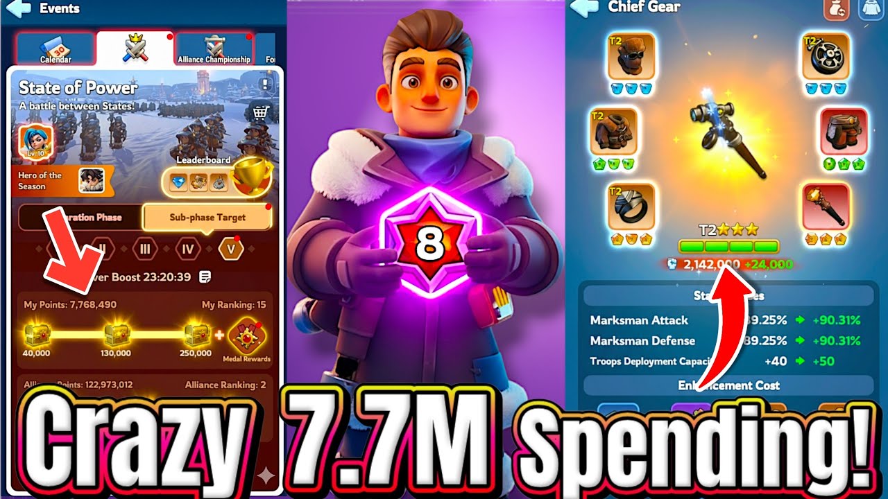 Whiteout Survival • Вау! "7,7 миллионов чертовых трат в FC8" (SVS Prep) ✅