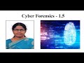 S. Jayashree | Cyber Forensics - Module 1.5 | SNS Institutions
