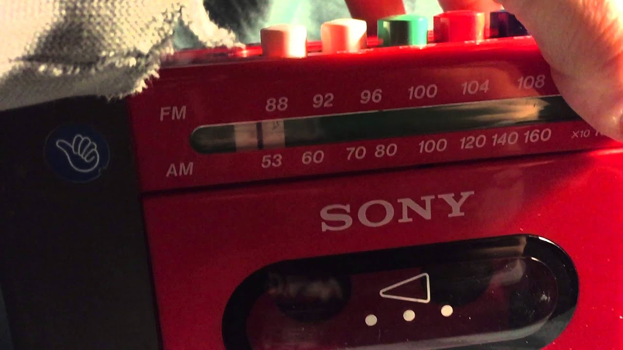 My First Sony Vintage Portable AM FM Radio Cassette Player Toy CFM-2000