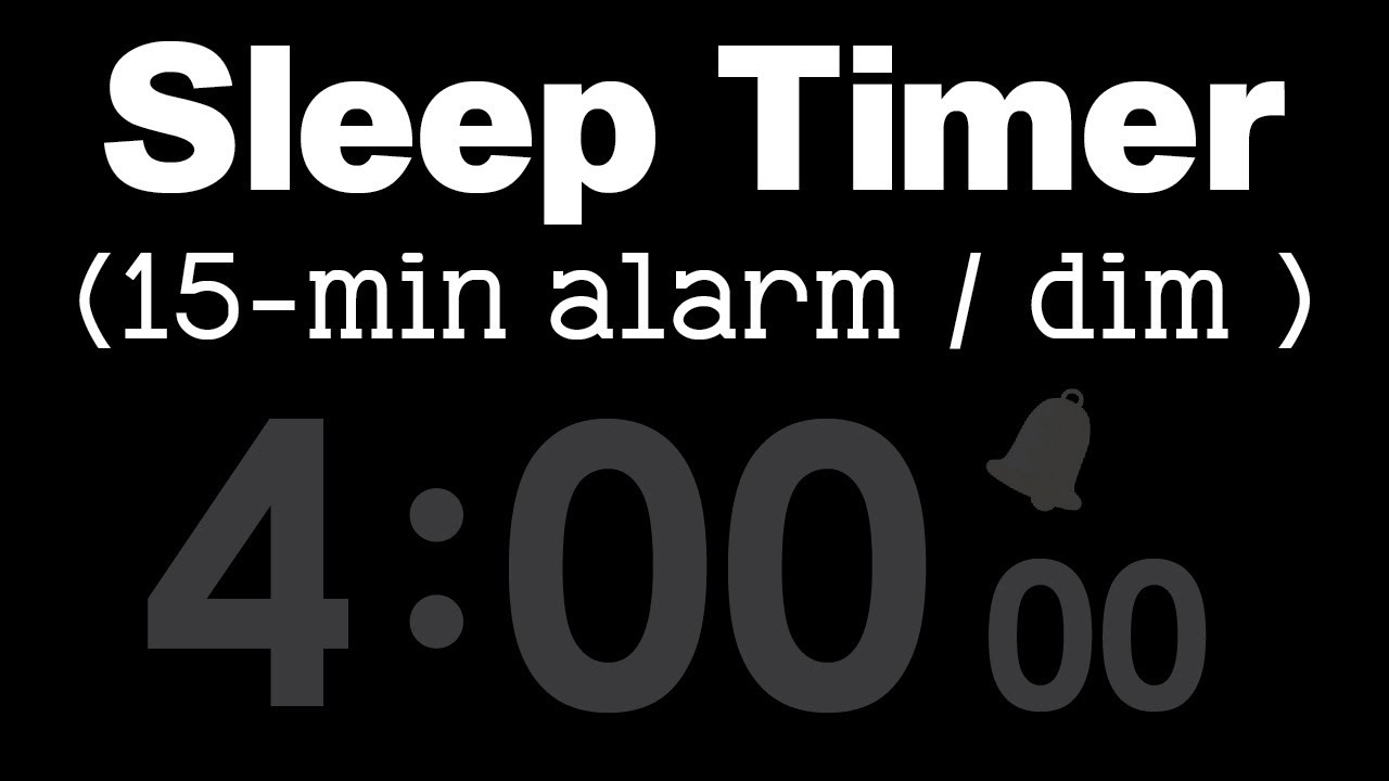 4 Hour Sleep Timer with Loud & 15-min Alarm #timerstore #4h #sleeptimer ...
