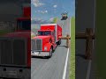 Long Colourful City Buses & Cargo Truck vs Logs Trap - BeamNG.Drive