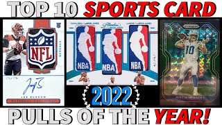 TOP 10 SPORTS CARD PULLS OF THE YEAR! (2022)