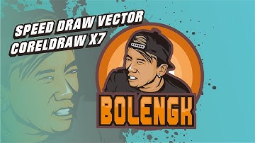SPEED DRAWING | VECTOR FACE LOGO CHARACTER |Coreldraw x7