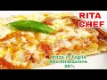 Pizza margherita in teglia ad alta idratazione 90rita chef  leggera digeribile e ben alveolata