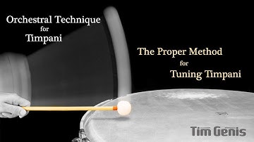 The proper method for tuning Timpani