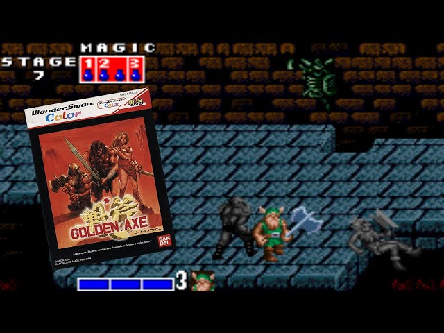 Golden Axe - Bandai WonderSwan Color - Full Game (No Damage, No