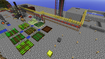 S08E19 Skyblock - Automated Harvester into Storage Drawers with Logistics Pipes