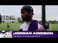 Jordan Addison on Practicing with Kyler Murray &amp; J.J. McCarthy and 2026 Vikings Offseason Training
