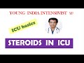 Steroids in icu  differences indications doses  dr  tapesh bansal  icu basics