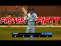 Fastest fifty and bat change  cricket 24 career mode 13