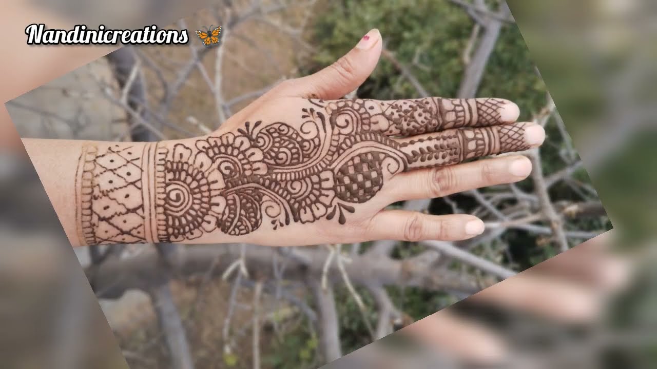 Simple Back Hand Mahendi ❤️😍 