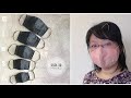 How to sew a cup-shape 3D face mask with filter slot (demonstrated by my 10 year old)