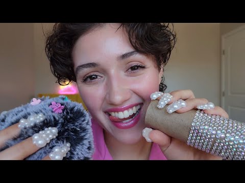 asmr-tingly-mouth-sound-triggers-💋-(spoolie-nibbling,-teeth-tapping,-spit-painting,-whispering)