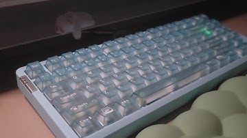 Blue Transparent Keyboard ASMR | Leobog Hi86 with Gateron Smoothie Switches