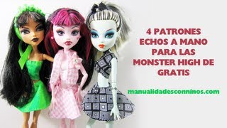 Manualidades para muñecas: Cómo hacer un patrón ropa para tus muñecas + 4 patrones gratis!!! - YouTube