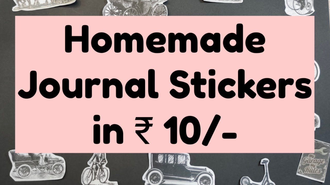 Homemade Journaling Stickers in Just ₹ 10/- 😯🤓🔥 