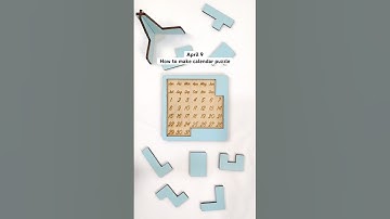 April 9✅ how to make calendar puzzle 🧩 #calendarpuzzle #custompuzzle #adventcalendar #woodenpuzzle