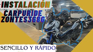 INSTALACION Y MONTAJE DEL CARPURIDE EN LA ZONTES 368G facil y rapido de montar