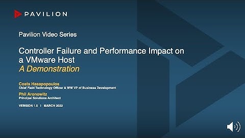 Drive Failure in a VMware Environment a Demo - NVME-oF, NVMe-over-Fabrics, NVMe-RoCE, NVMe-TCP, NVMe