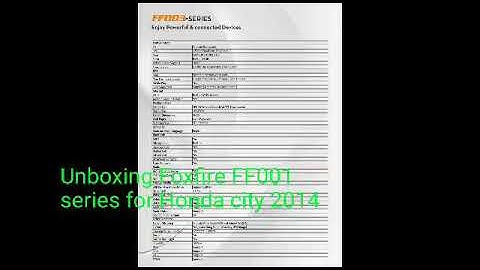 Foxfire FF001 - Unboxing - for Honda City 2014 - Full android - independent SIM support