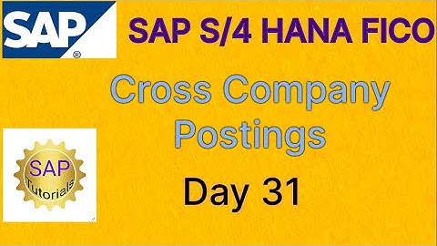 SAP Tutorials 31. Cross Company Postings