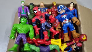 IRONMAN VS HULK VS IRONMAN VS CAPTAIN AMERICA VS FLASH VS SUPERMAN SUPERHERO AVENGERS UNBOXING