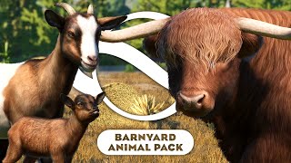 All NEW Animals \& Scenery Pieces | BARNYARD ANIMAL PACK | Planet Zoo