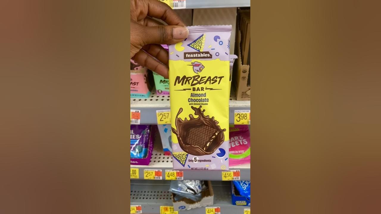 Finding MrBeast feastables chocolate bars at Walmart! #shorts