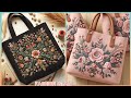 Classy Hand Embroidered Cotton Casual Tote Bags Design For Women&#39;s 2024