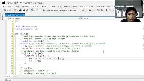 Pemrograman C++ (Array Multidimensi) - Modul 8-2