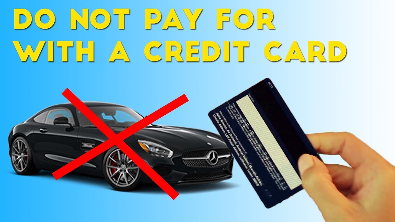 can i buy a new car with a credit card