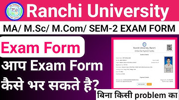 Ranchi University MA/ M.Sc/ M.Com/ SEM-2 | EXAM FORM | How to Online PG Sem-2 Exam form | TextSuport