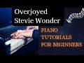 How to play: Overjoyed - Stevie Wonder Piano tutorial