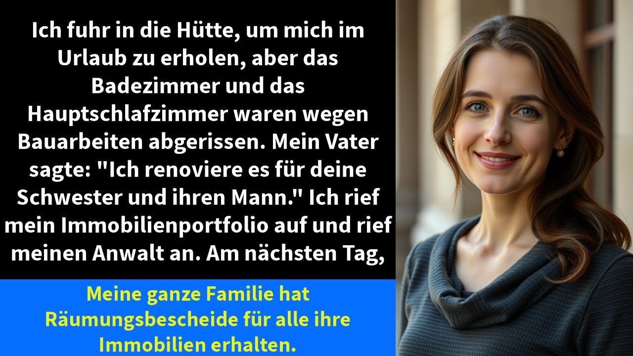 Ich fuhr in die Hütte, um mich im Urlaub zu erholen, aber das Badezimmer und das Hauptschlafzimmer