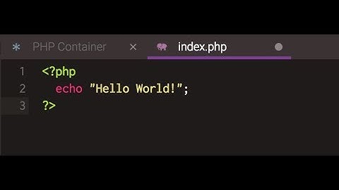 php hello word program.