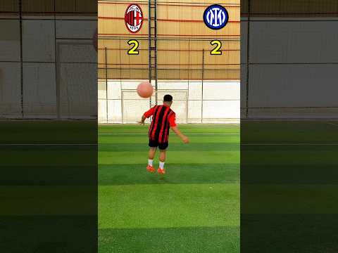 Milan VS Inter #inter #milan #footballchallenge #challange #soccer #footballshorts #soccershorts