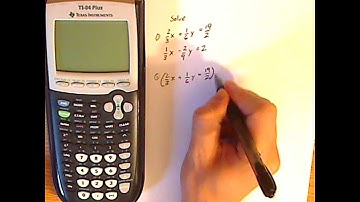 algebra - system of equations - TI-84 - example