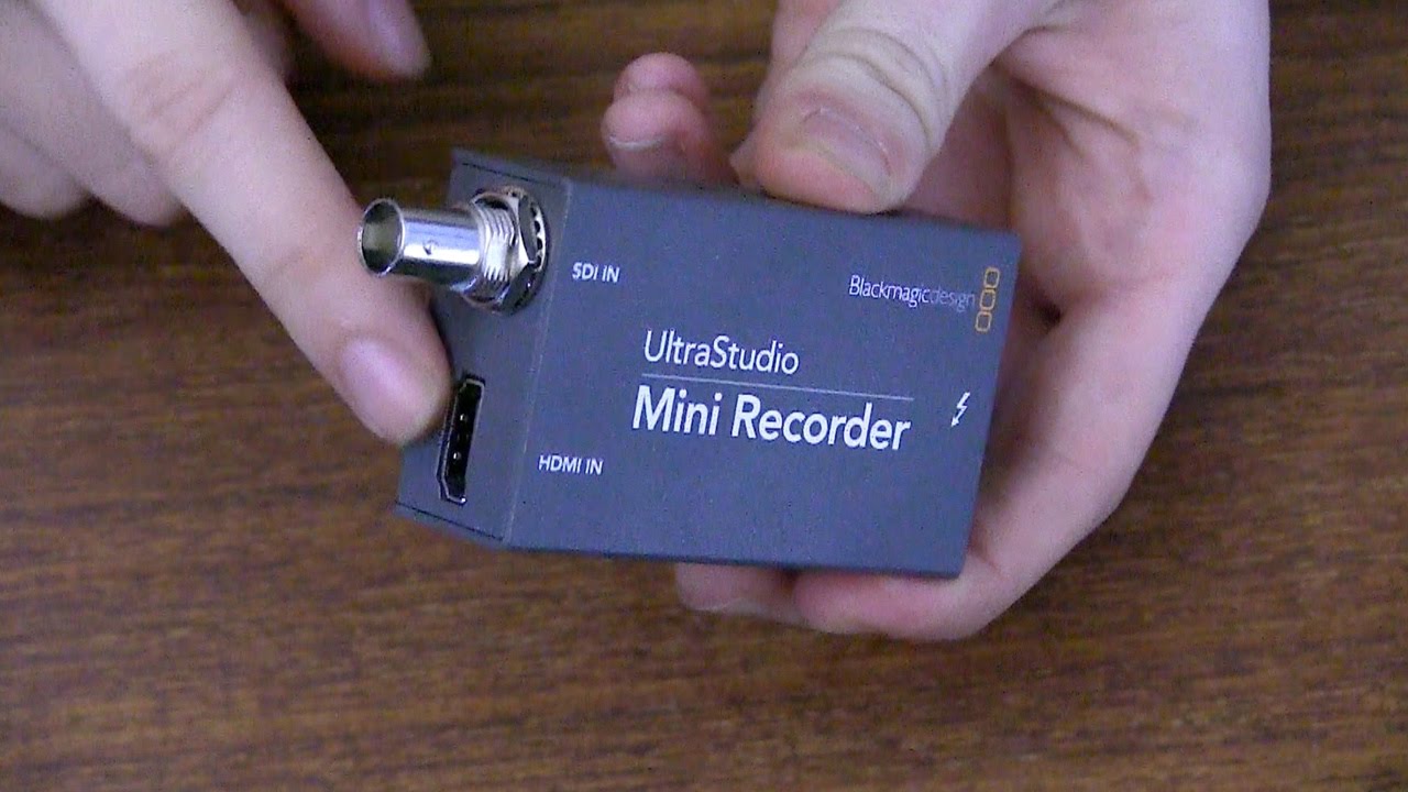 install blackmagic ultrastudio mini recorder