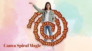 AppNo#1:Spiral Text Magic| Canva Mobile Tutorial 🎯