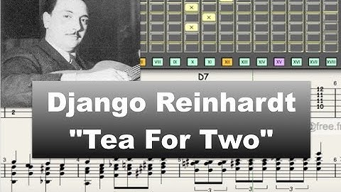 Thumbnail of Django Reinhardt - "Tea For Two" (1937) - jazz guitar transcription by Gilles Rea