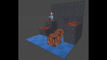 Unity 3D : Resident Evil 2 Styled Crate Bridge : Retro Horror Template