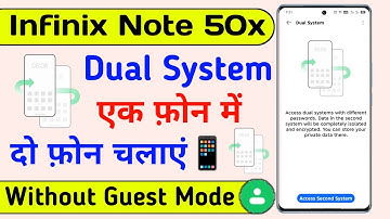 infinix note 50x turn on dual system setting | infinix note 50x system cloner setting | infinix