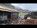 Unseen Heavy Rain in the Beautiful Mountain Village | East Nepali Village Lifestyle | BijayaLimbu