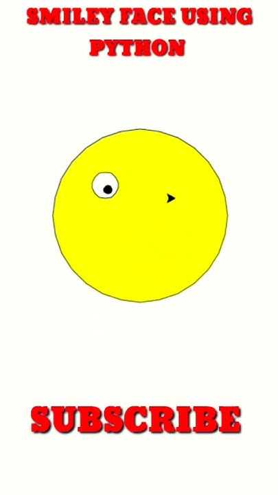😊😀Draw Smiley face Emoji Using Python Turtle|Smile face Emoji Using ...