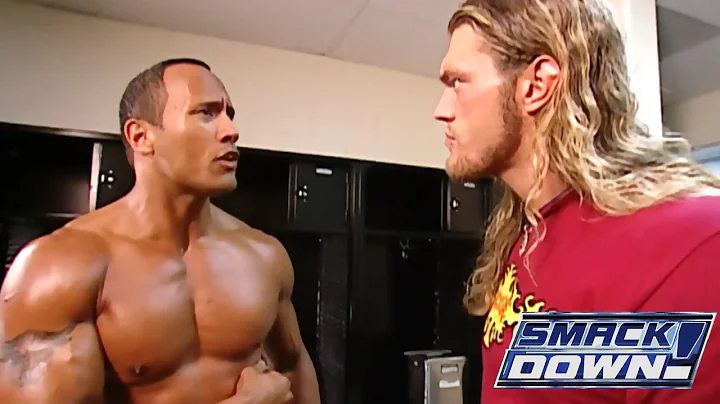 The Rock & Edge Funny Backstage Segment After Attacks From Benoit & Eddie - SMACKDOWN