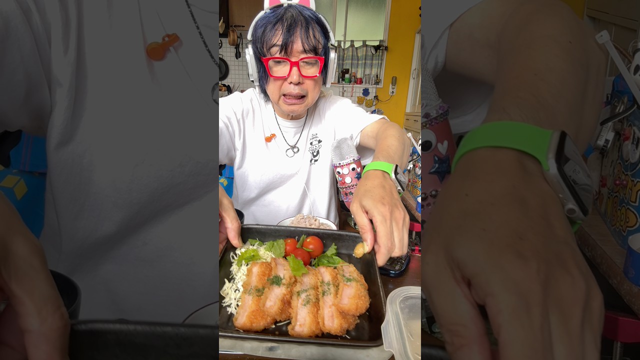 ハムカツ食べた #asmr #food #まさよし #mukbang #咀嚼音 #shorts