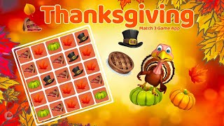 Thanksgiving Match 3 Game Apps: Retro or Swipe? screenshot 2