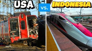 Indonesia Luxury Trains vs American Trains  This is truly shocking...