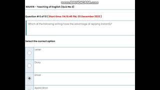 *EDU516 QUIZ*
