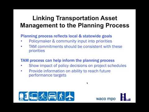 TAM Webinar 14: Linking TAM Guidance to the Planning Process